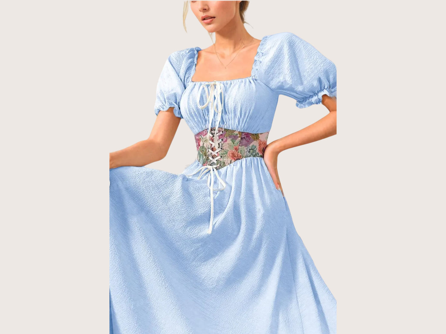 Milkmaid Dress & Corset Sewing Pattern | Cottagecore Maxi Dress | Renaissance Costume | Fairy Tale Dress | Victorian-Inspired Corset | PDF